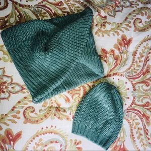 Merona Teal Scarf And Beanie